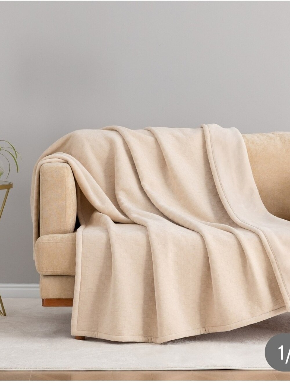 (6) Berkshire Chenille Plush Knit Throw